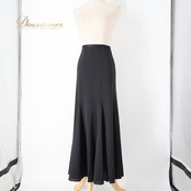 フラメンコ 衣装 ファルダ スカート ブラック系 Alcala ペチコート 黒 無地 シンプル 練習 レッスン 伸縮 ストレッチ スペイン製 オールブラック 上品 ダンス衣装 インナー