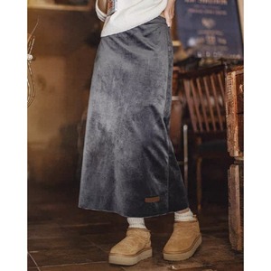 Vintage velvet Aline Knit Skirt 125573