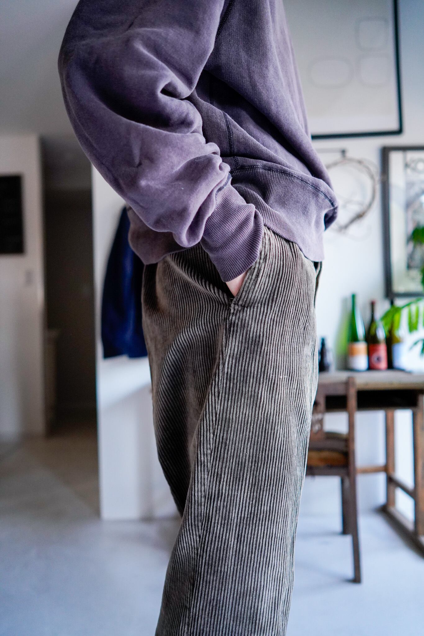 1930s フレンチヴィンテージコーデュロイパンツユーロ