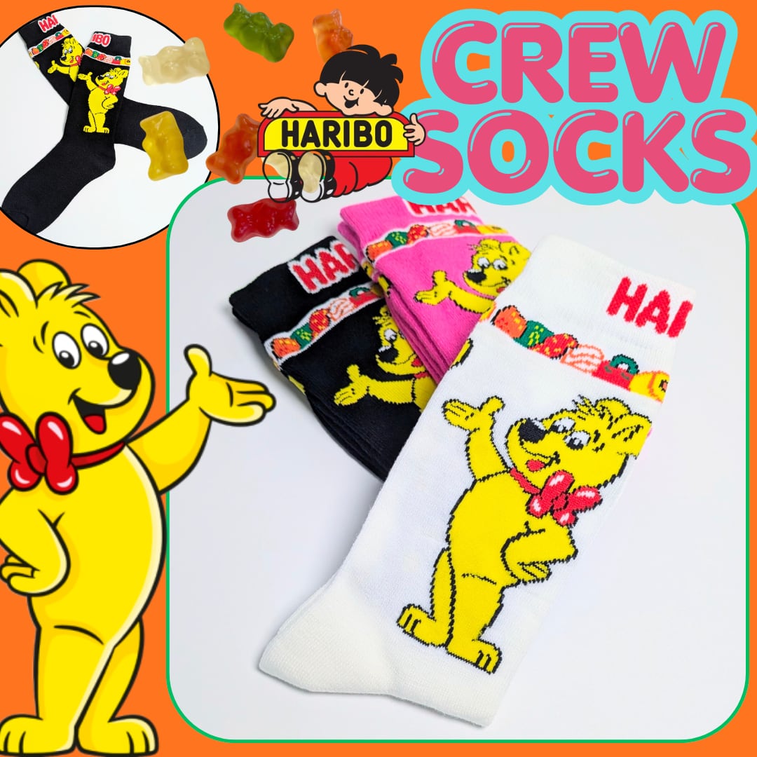 【 HARIBO / ハリボ 】 crew socks / クルーソックス / 靴下 / ソックス〚アメリカン雑貨 アメトイ〛