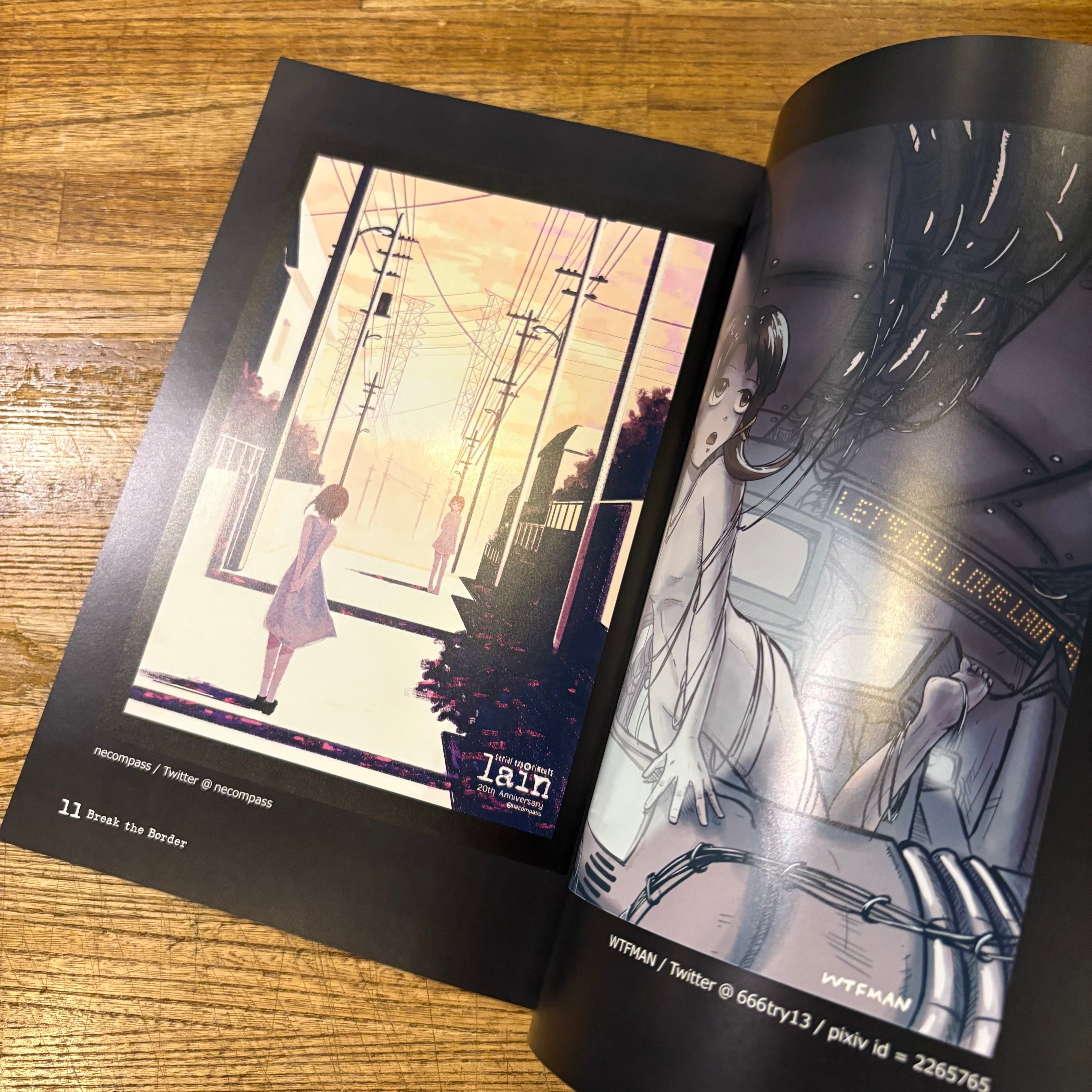 BREAK THE BORDER serial experiments lain fan art book シオドア い