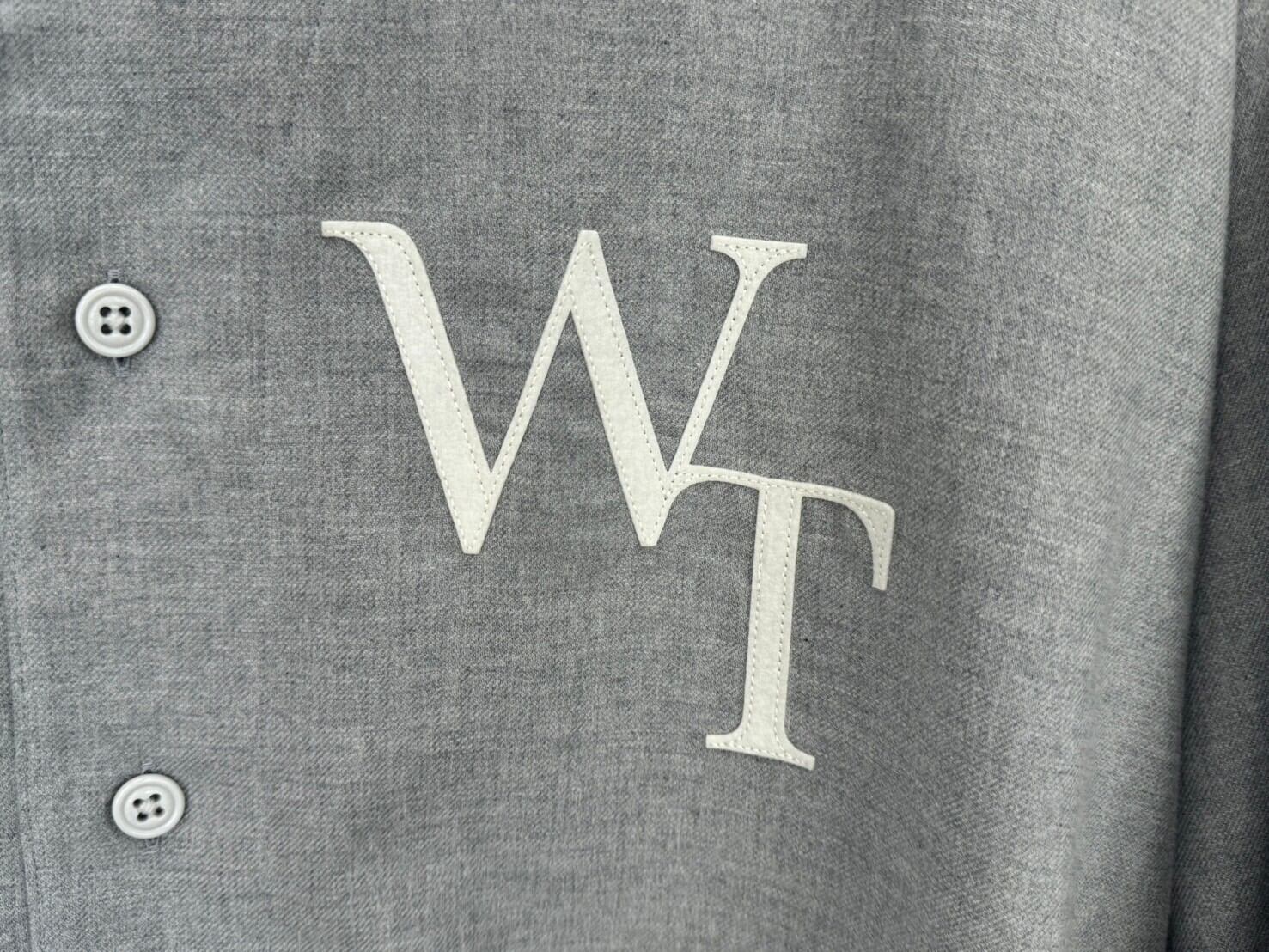WTAPS LEAGUE LS SHRIT COTTON TWILL GREY 04 231TQDT-SHM07 92709 