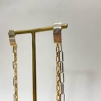 W color chain pierce/earrings     gold