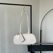 【受注予約：7月上旬入荷予定】long handle boston bag/ecru