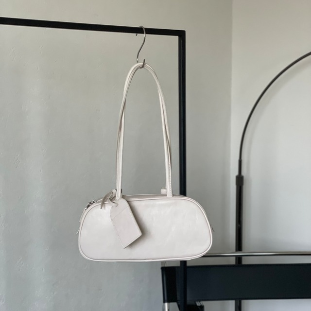 【受注予約：7月上旬入荷予定】long handle boston bag/ecru