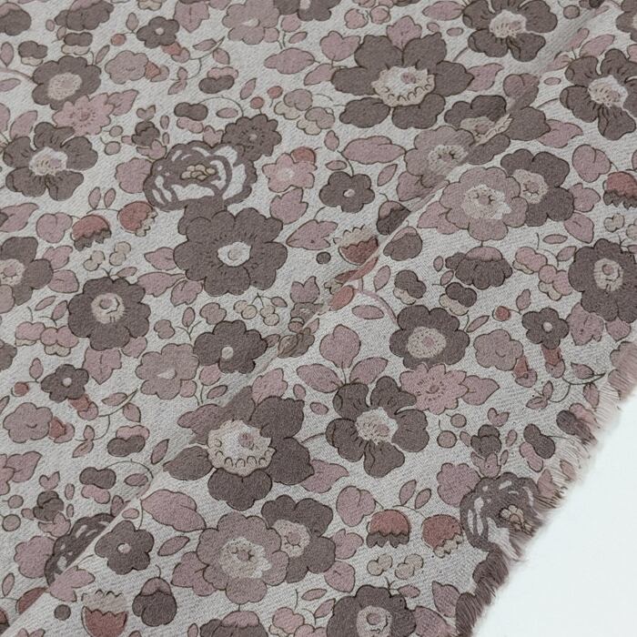 リバティ・ファブリックス ●エアリーコット生地● Betsy ベッツィ ブラウン 約108×50cm