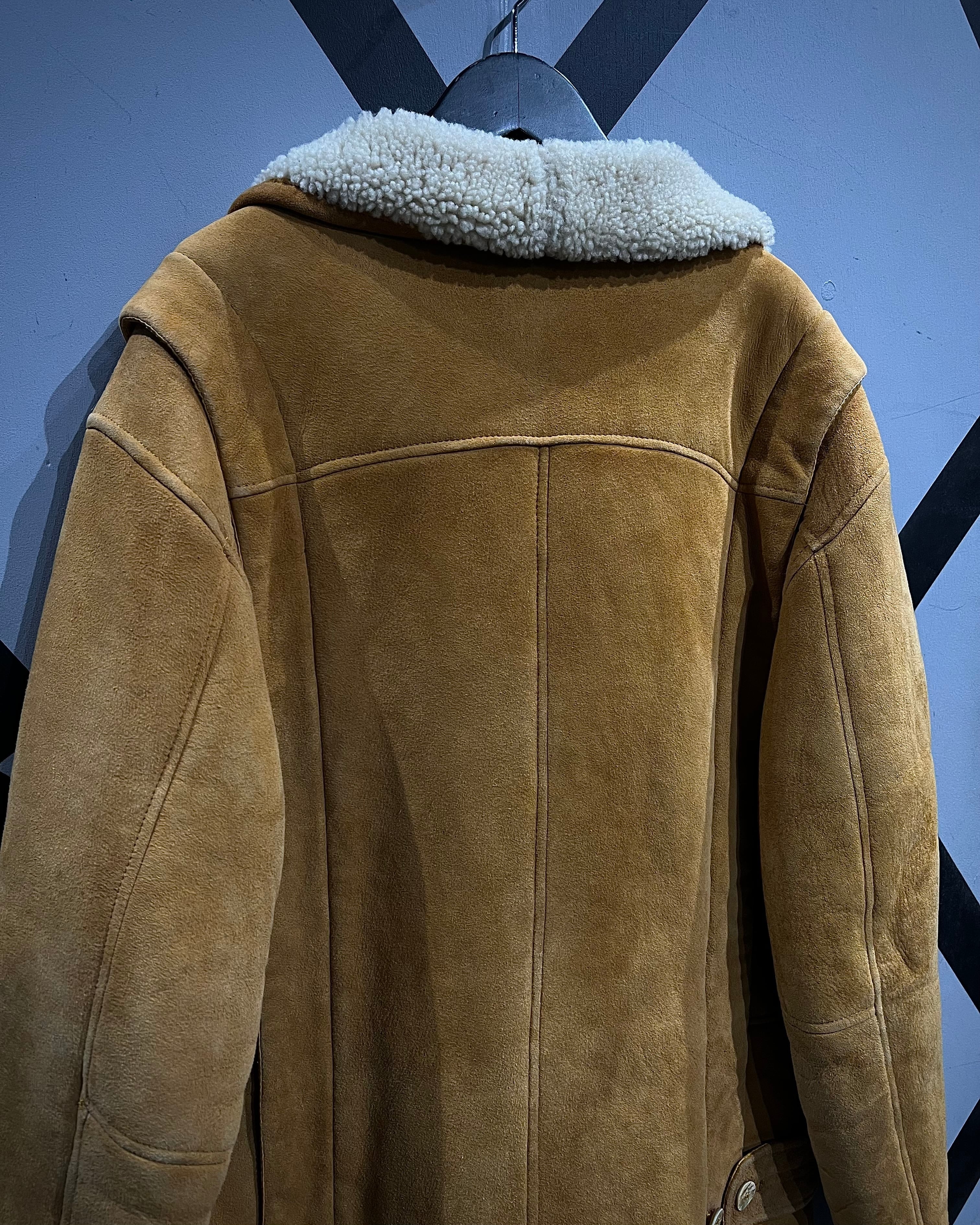 24時間限定値下げ❗️DIANTE MOUTON LOOSE JACKET X VINTAGE】 Zip Gimmick Vintage Loose Mouton Jacket | Caka(カカ