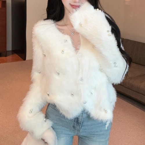 ビジューデザインファーカーデ ・13133