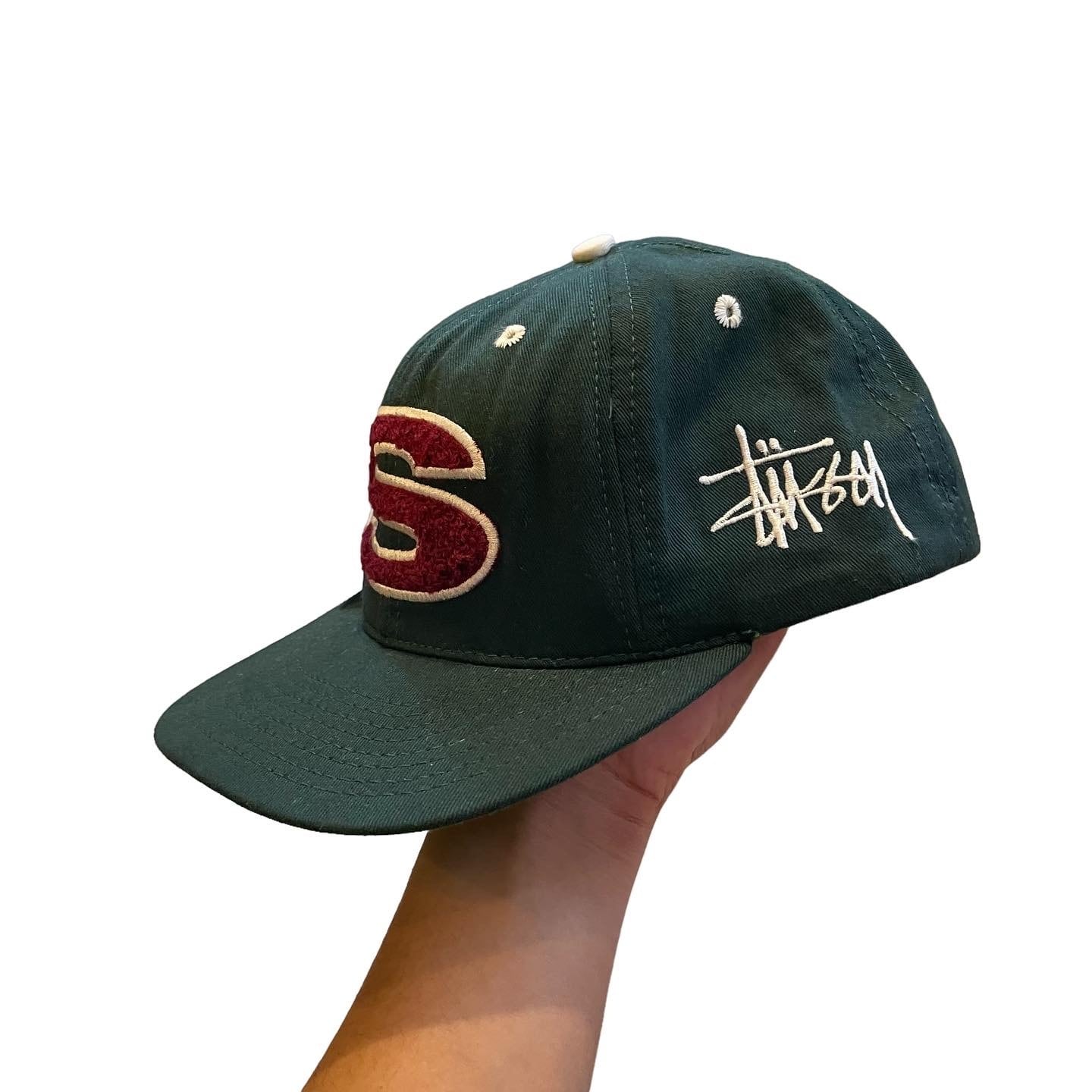 dead stock!! 90s Stussy S logo cap | What’z up powered by BASE