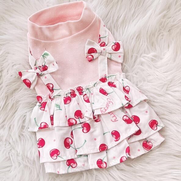 《予約》3101374 重ね着チェリー重ね着ワンピース