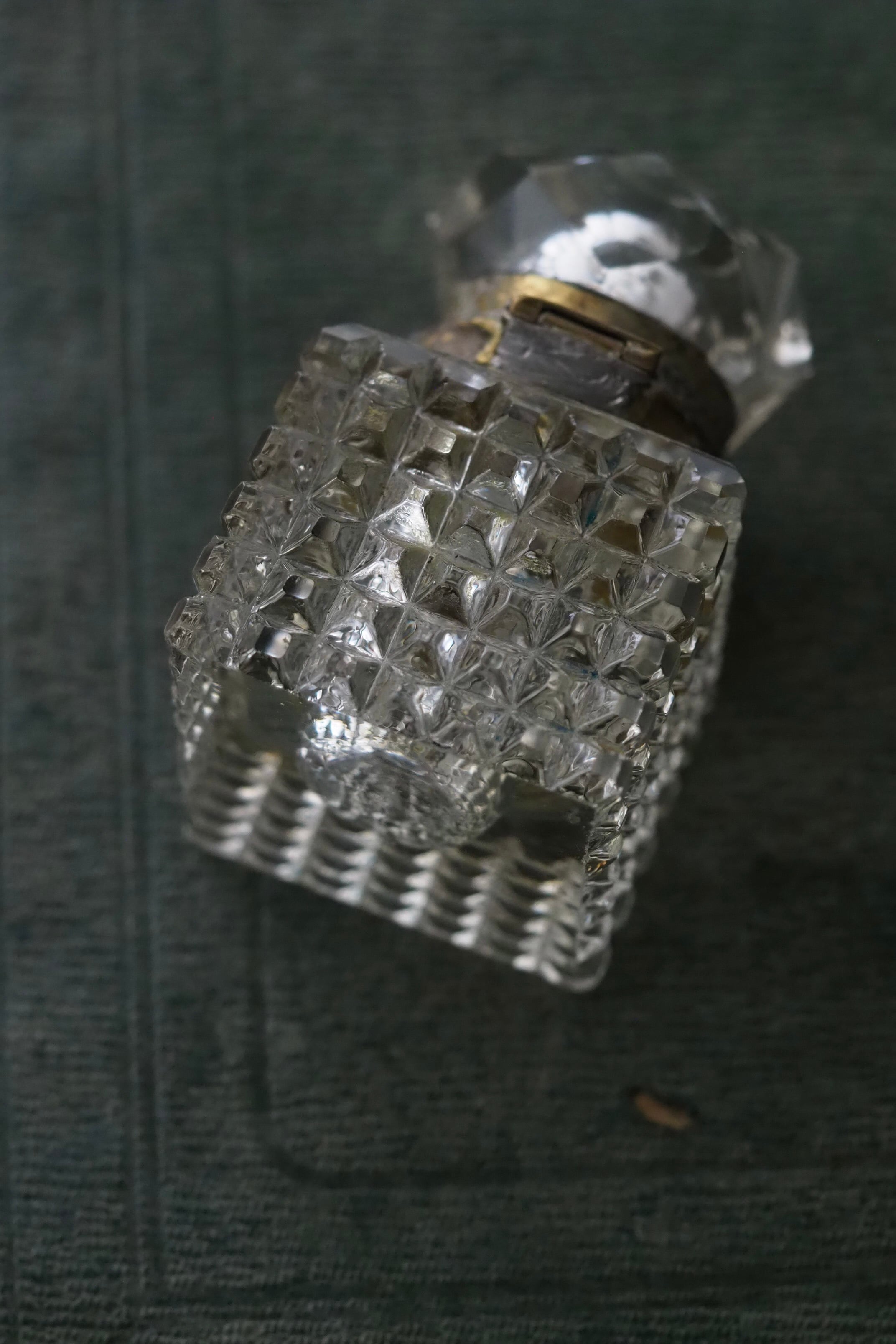 カットガラスインクボトル-antique glass ink bottle | アンティーク