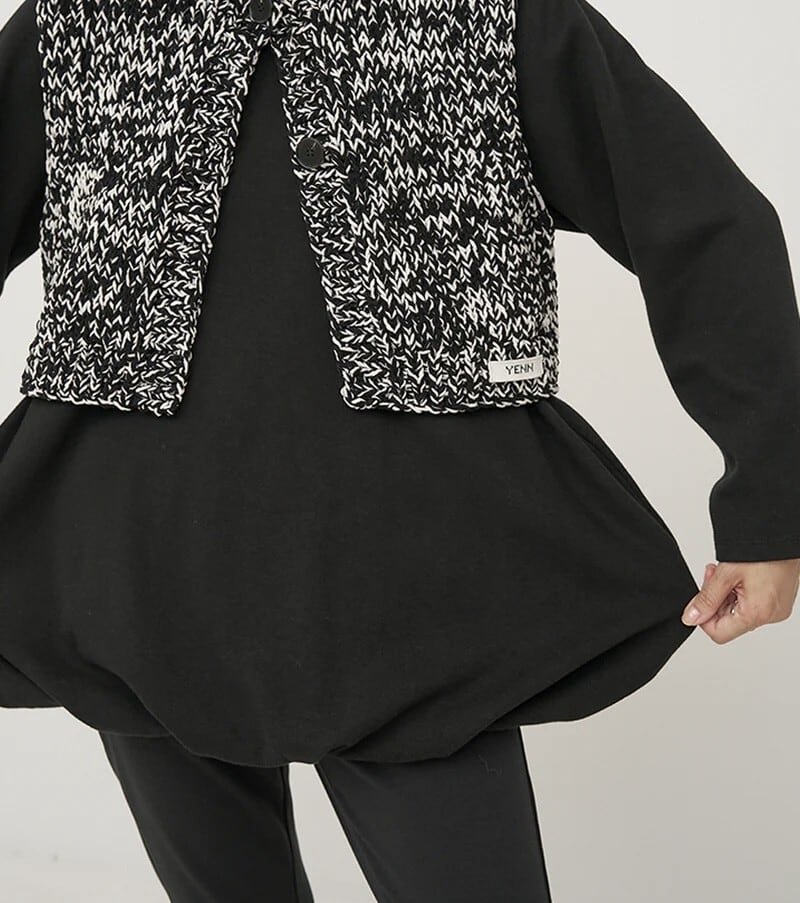 YENN イエン MIX HAND KNIT VEST Y254-91117 ハンドニット ベスト