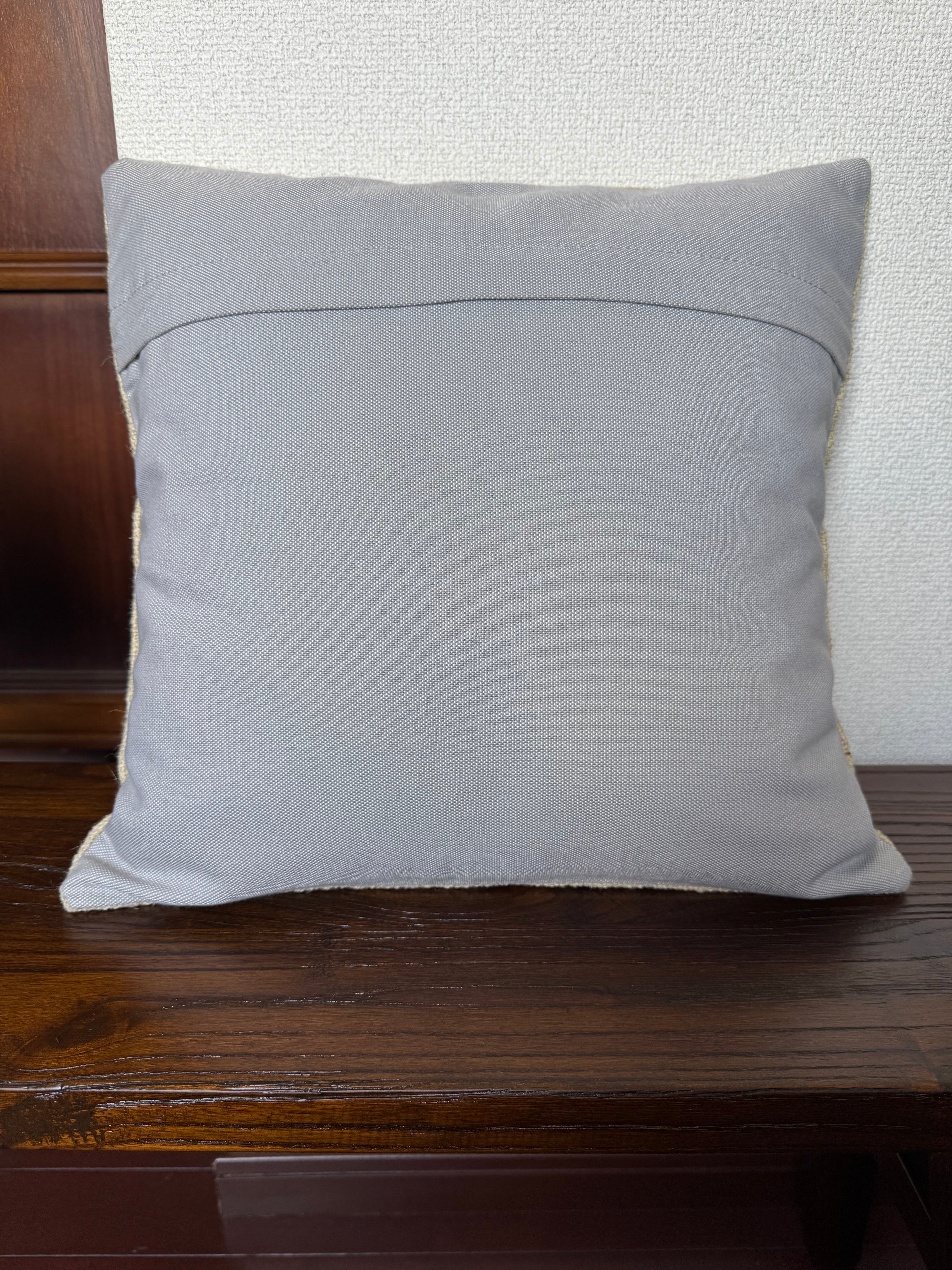 Konya Obruk50×50 クッションカバー　トルコ　コンヤ　オブルック産 No.042 Vintage Konya Obruk kilim pillow case Ribbon | aile.vintage