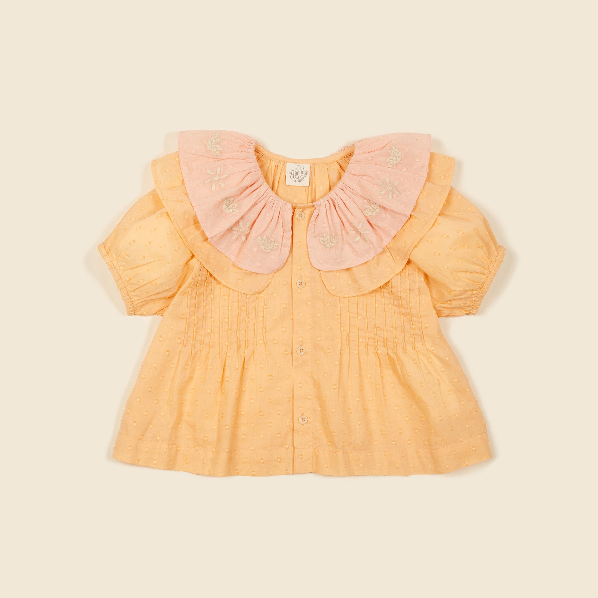 Apolina Selina Blouse Apricot/Rose | RESONASON