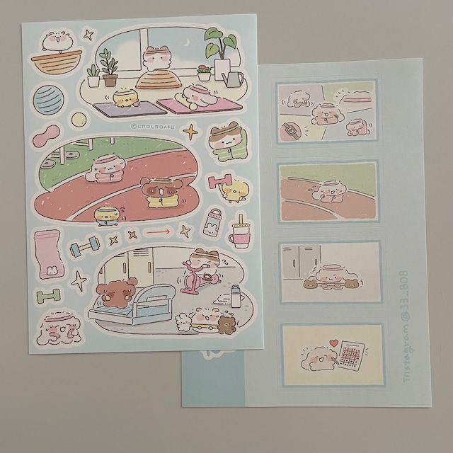 nyung nyung shop 〔sticker set-今日もステキなわたしー 〕
