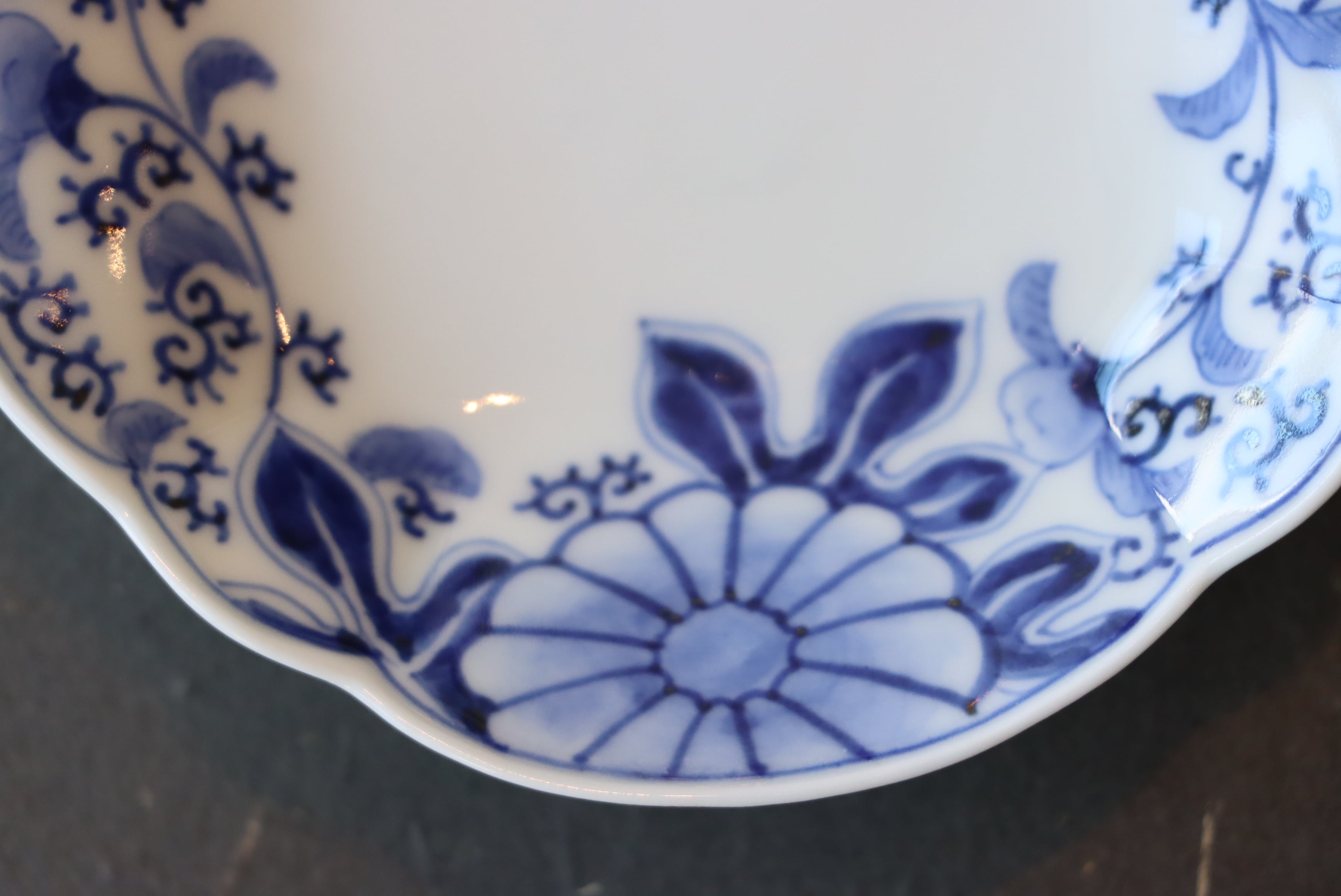 染付 茶碗 瀬戸 花蝶文 煎茶碗 湯呑 5組 合箱 窯傷 訳あり 【公式通販】