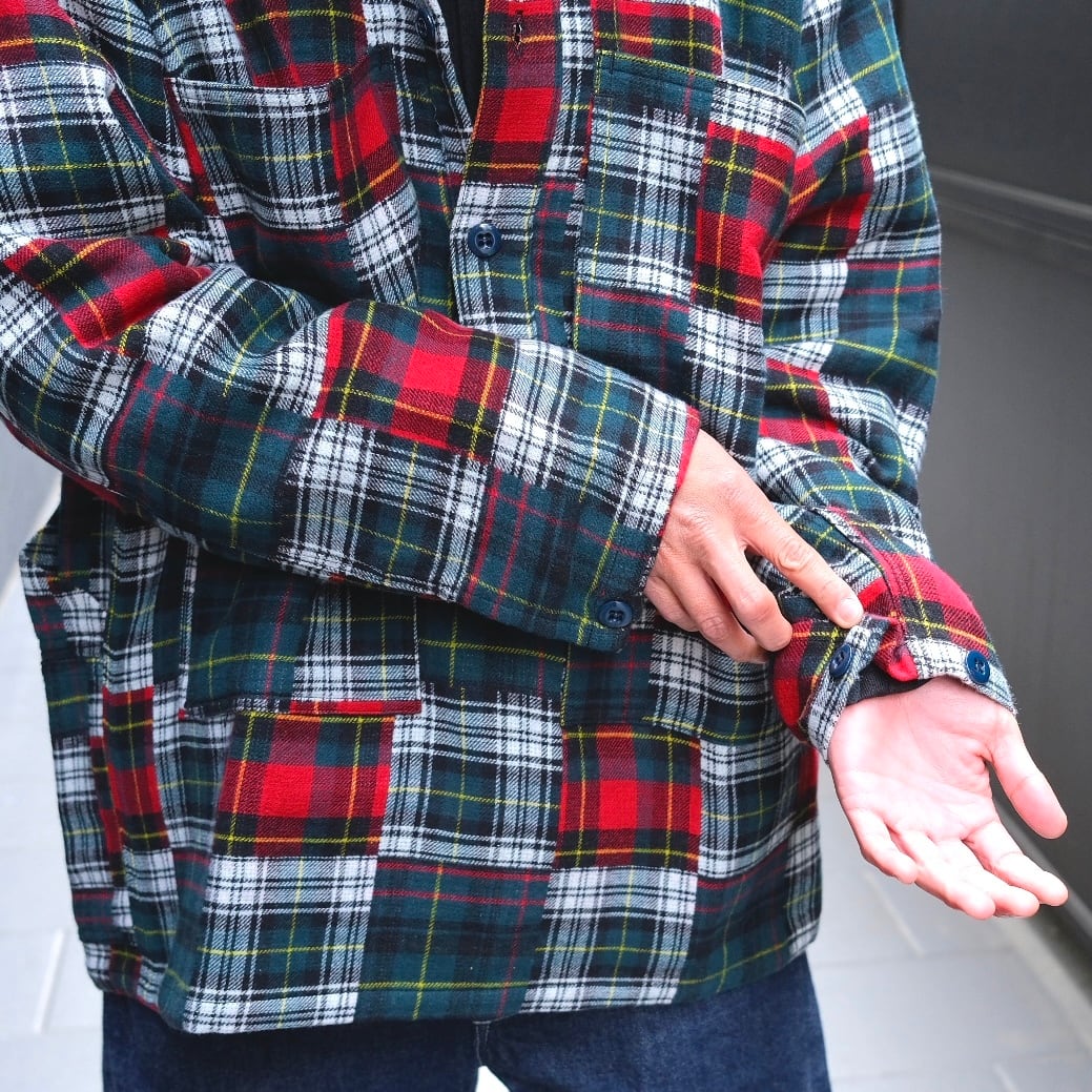 SASSAFRAS(ササフラス) T.P.Gardener Shell Half-Multi Check-(SF