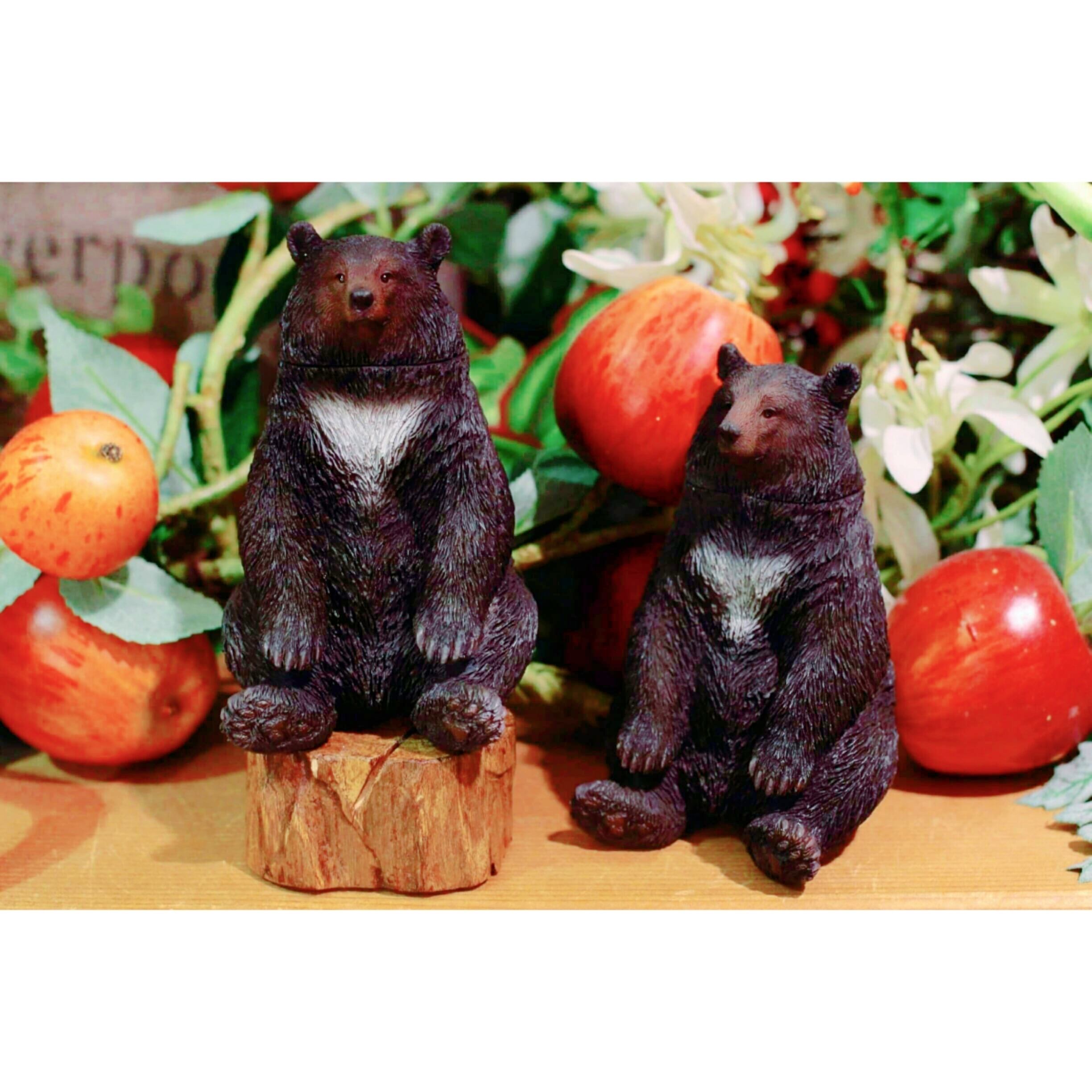 チェックワンピースの熊姉妹 アーティストベア テディベア 海外作家様