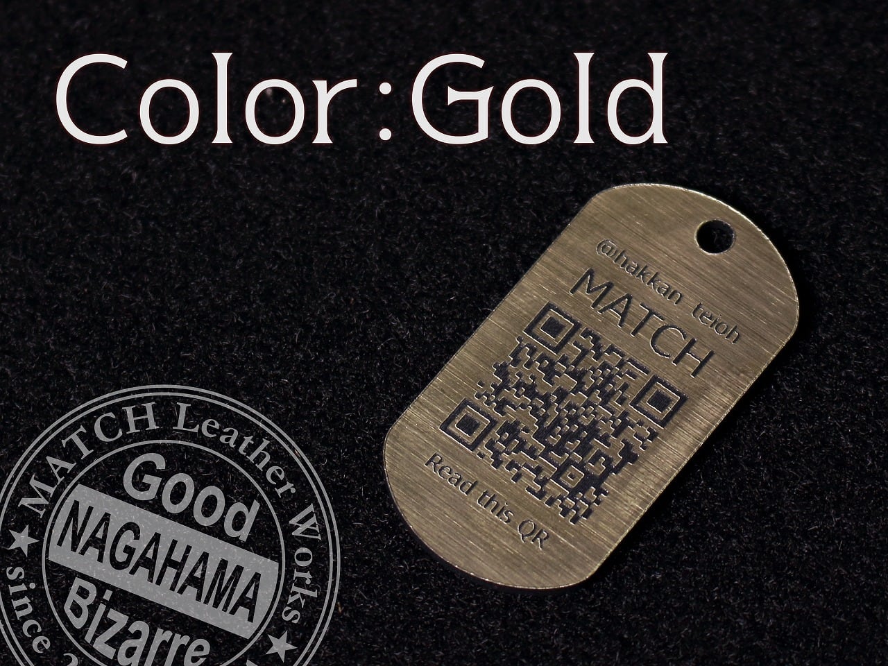 受注生産】QRドッグタグ | MATCH Leather Works