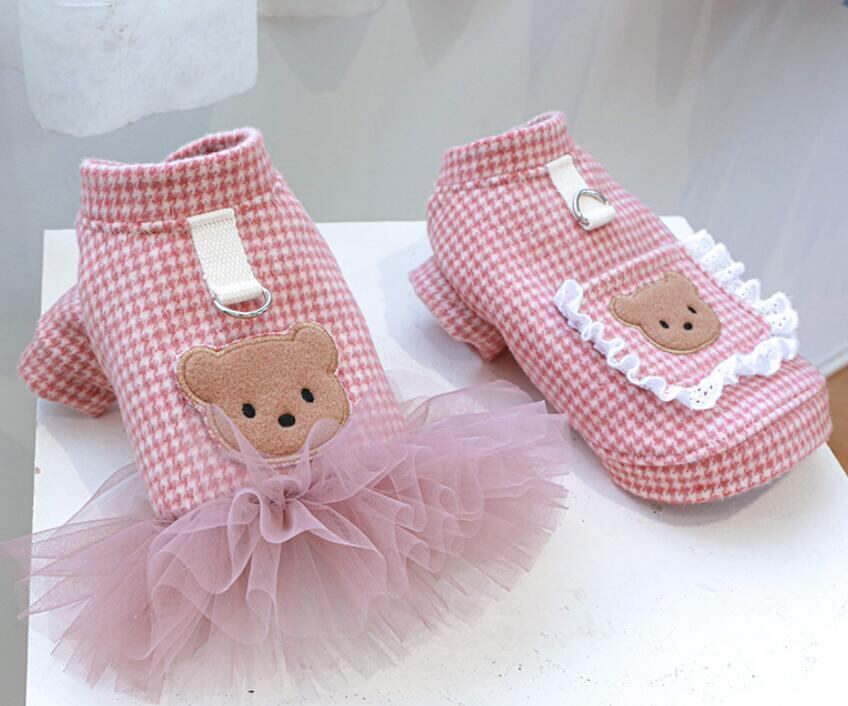 《予約》210916 お揃いピンキーくまトップス&ワンピ