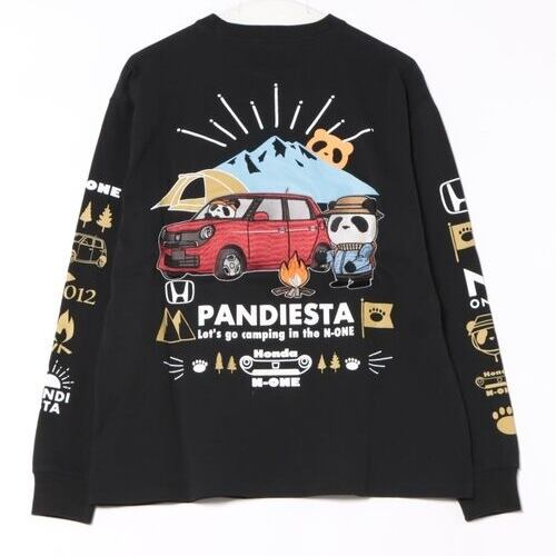【PANDIESTA】Honda×Pandiesta TRANSALP N-ONE GO TO CAMPロンT(M2) 595501 ロンT ユニセックス サブカル 地雷系