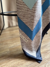 geometric frame silk scarf-5150-8