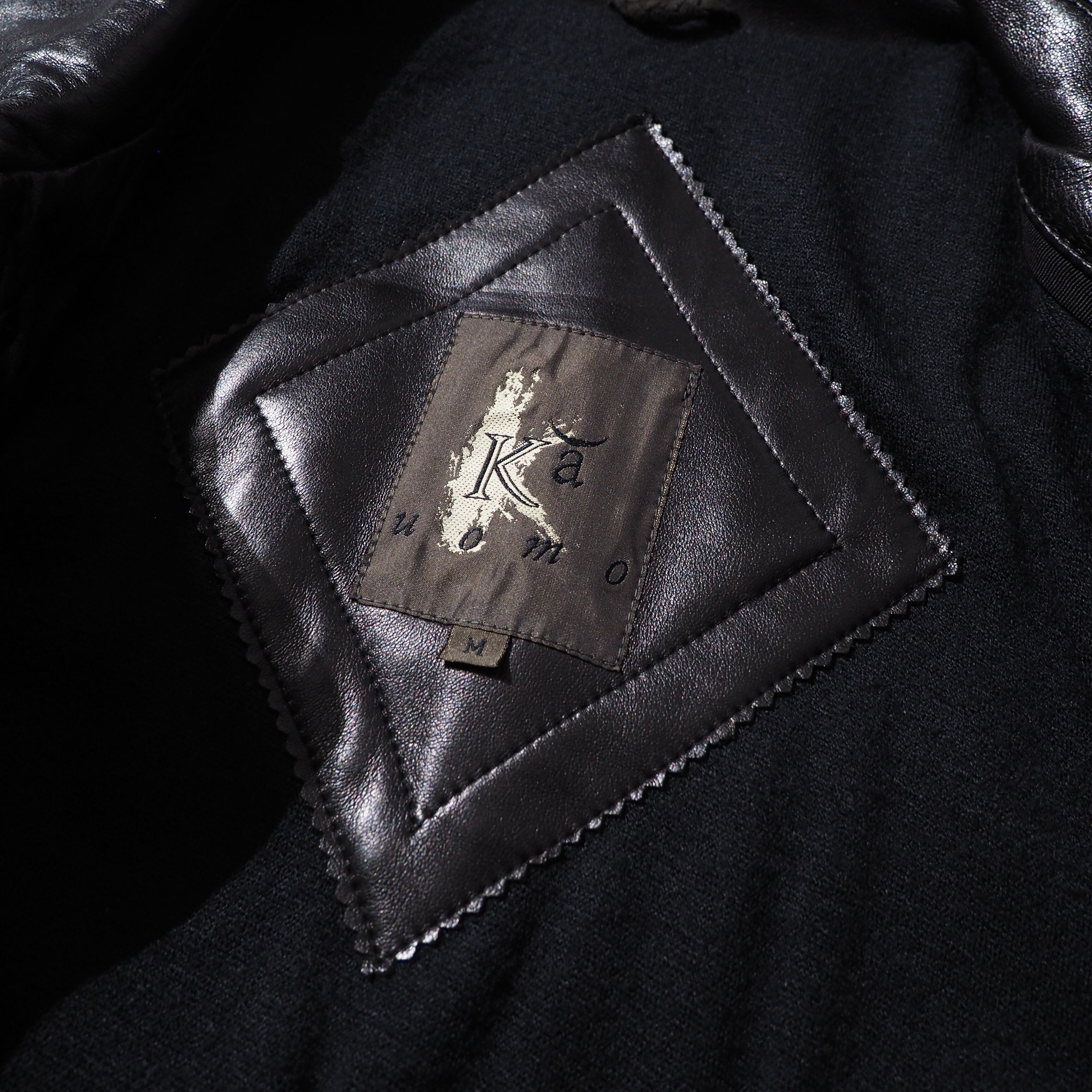 1990s ” 極上 ” Special Black Lamb leather vintage half coat jacket