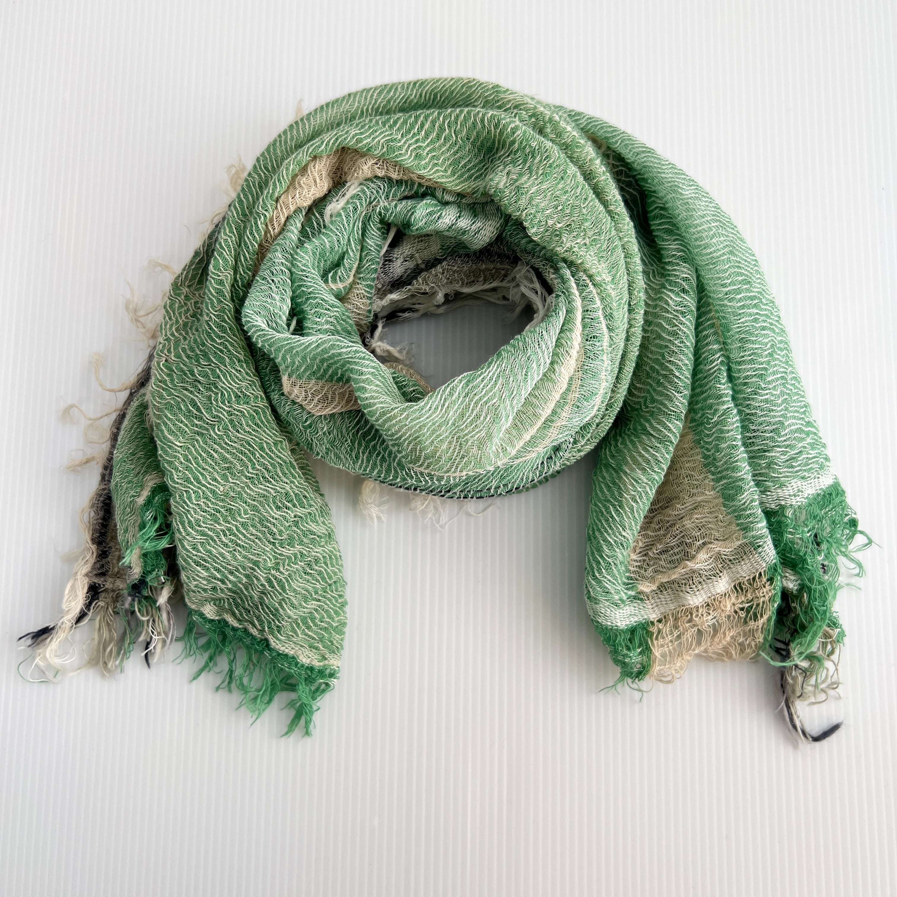 ★ギフトボックス入り★tamaki niime 緑系　コットンショール ☆ギフトボックス入り☆tamaki niime 緑系 コットンショール コットン