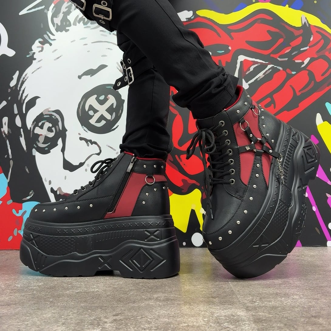 23cm〜27cm 5サイズ展開》身長約11cmUP☆超高品質GOTHIC厚底スニーカー