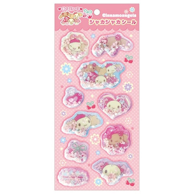 【ロット販売】【6入】シナモエンジェルス シャカシャカシール （フラワー）(8311927)