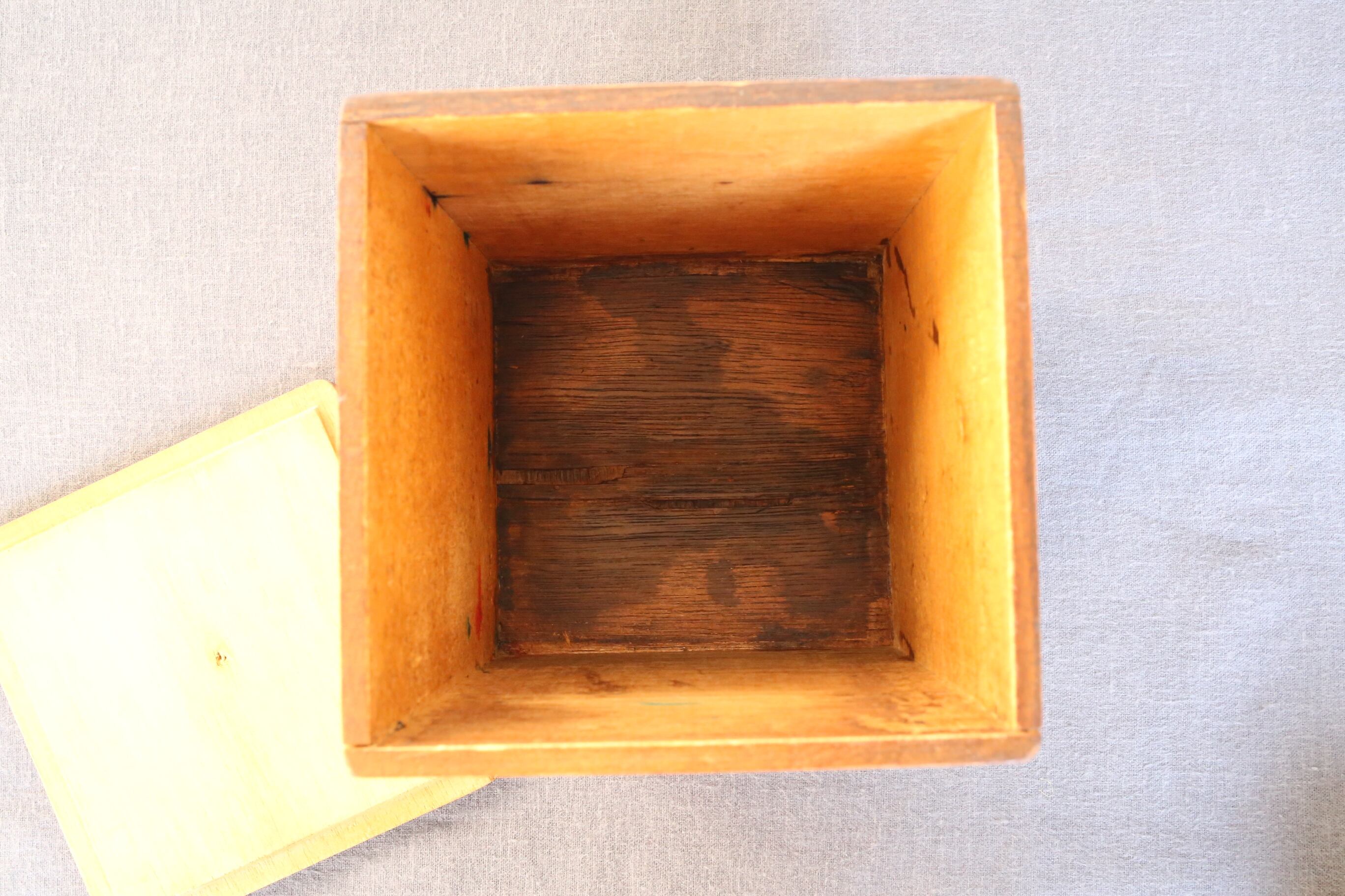 フランス アンティーク ヴィンテージ 木製 キャニスター