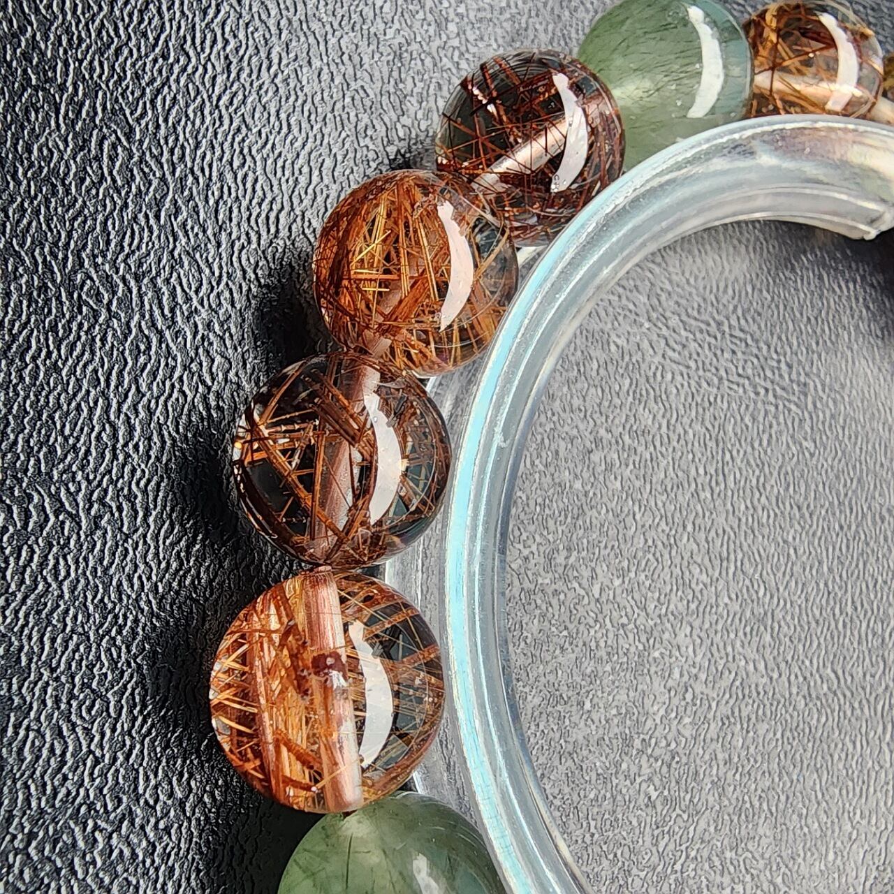 SU099《no.5》】高品質MIXルチル クォーツ福禄寿1点物天然石