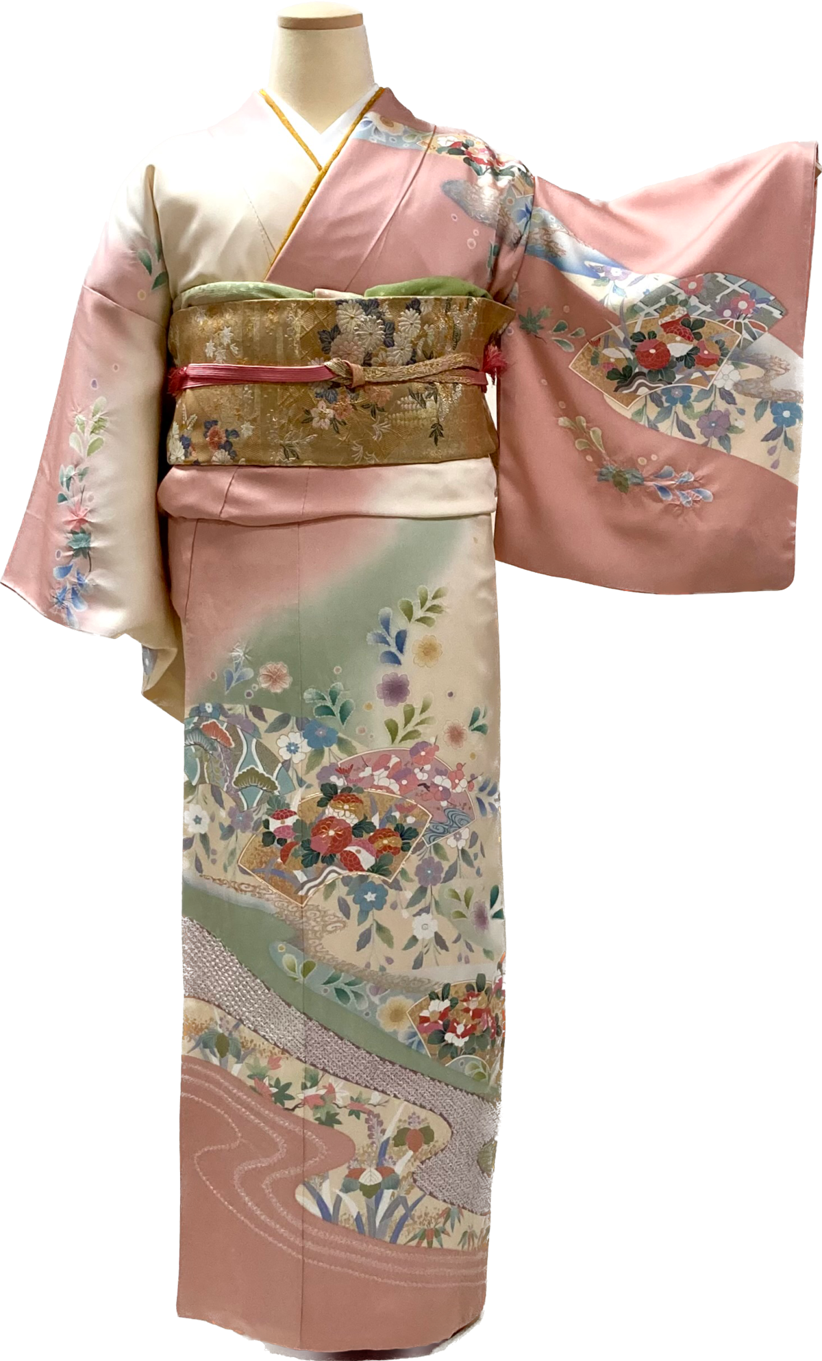 レンタル訪問着セット No.040-3L | kirakujapan