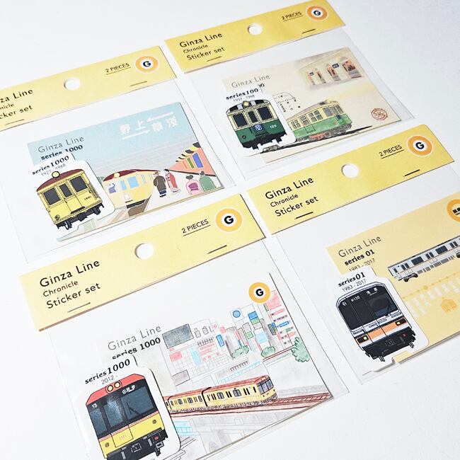 ポポンデッタ 鉄道グッズ 銀座線クロニクル ステッカーセット 銀座線4