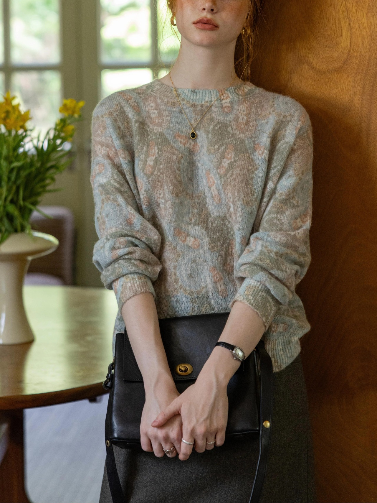 Brume Paisley Alpaca Knit F0811