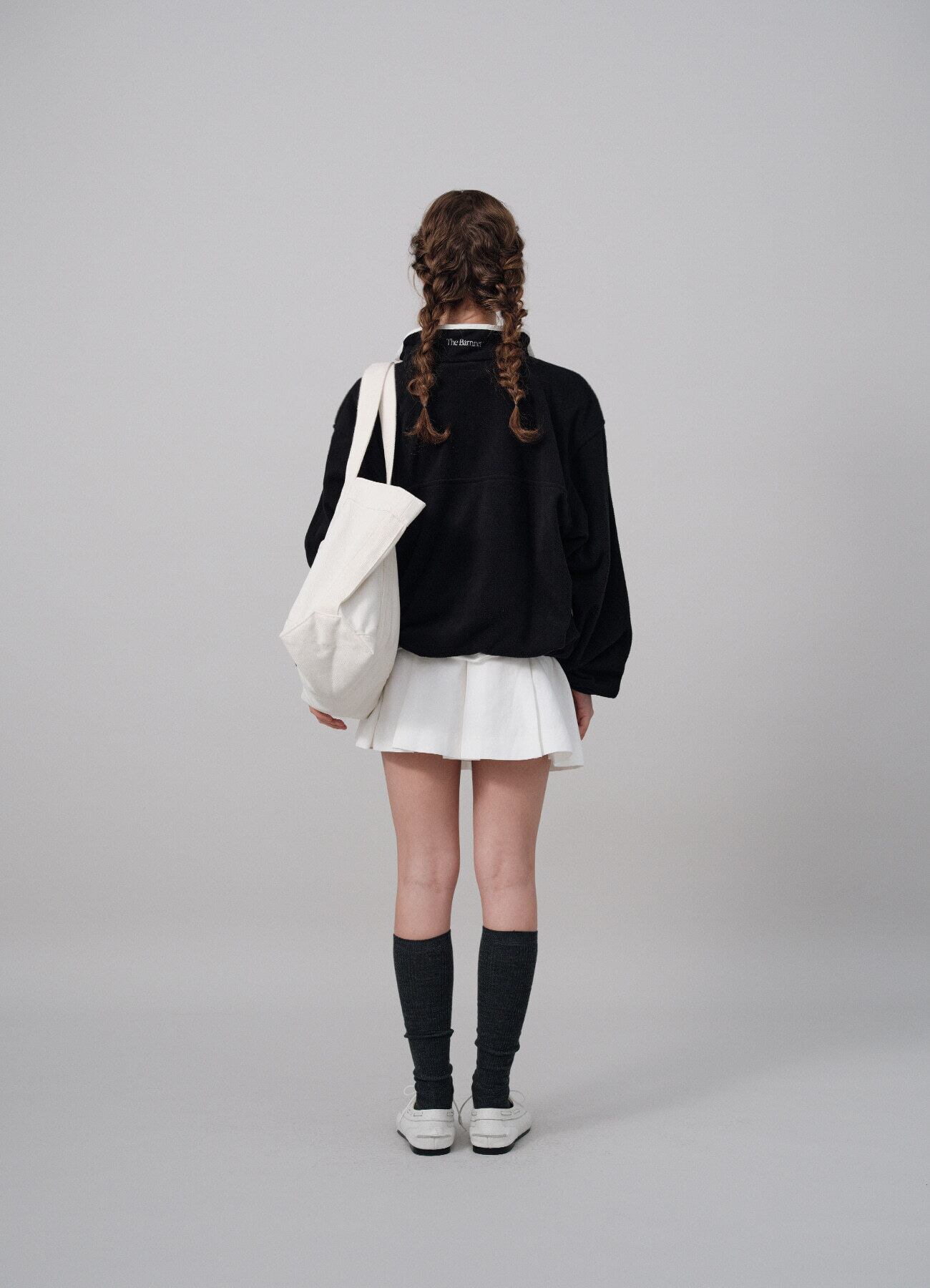 The Barnnet] Grey Lapland Fleece Half-Zip Pullover 正規品 韓国