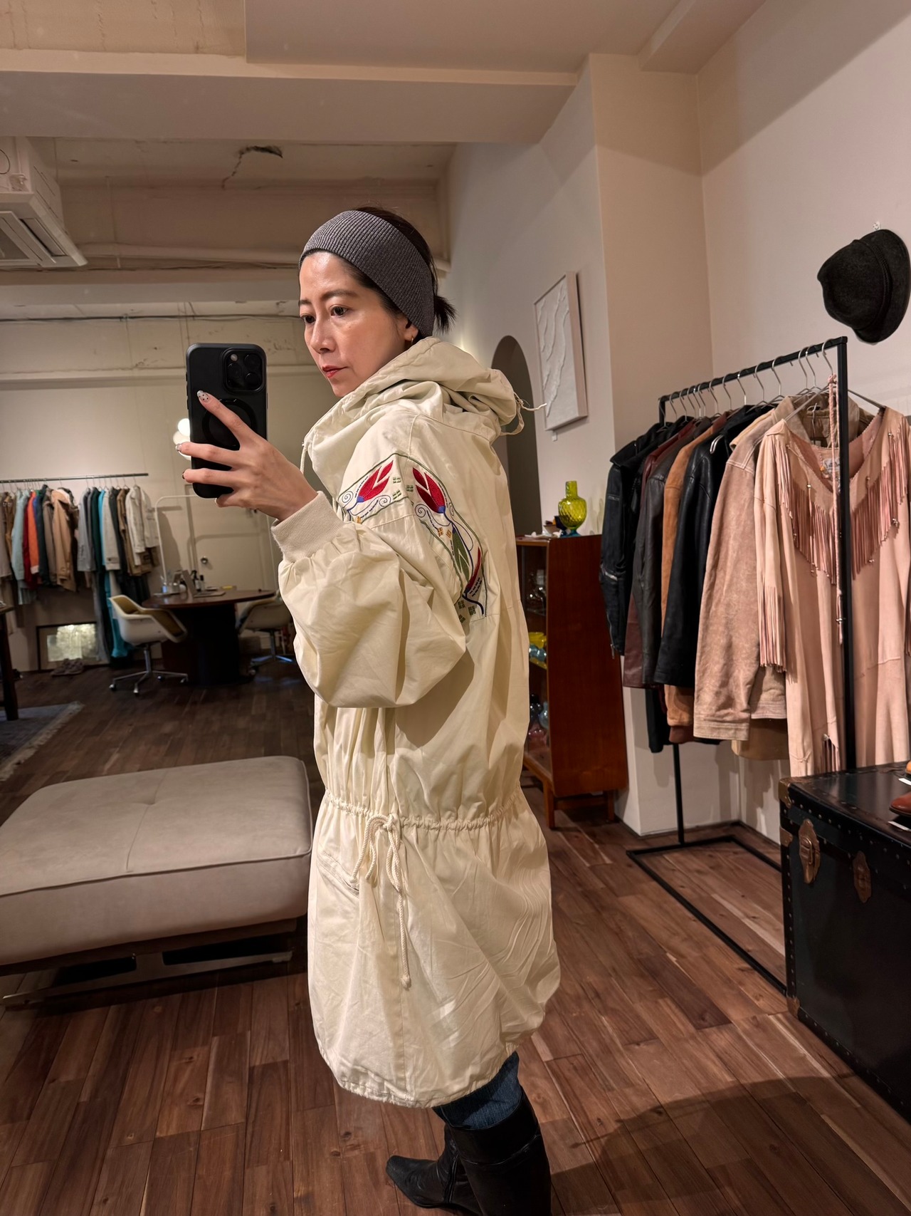 Gudrun sjoden フーディジップアップアノラック