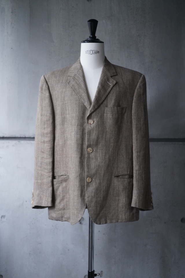 OLD “CERRUTI” linen tailored jacket made in italy