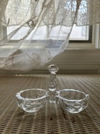 フランスアンティーク シェル型 ソルト＆ペッパー S＆P 薬味れ フラワーベース 小物入れ インテリア