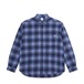 POLAR SKATE CO. MITCHELL LS SHIRT SHADOW CHECK BLUE L