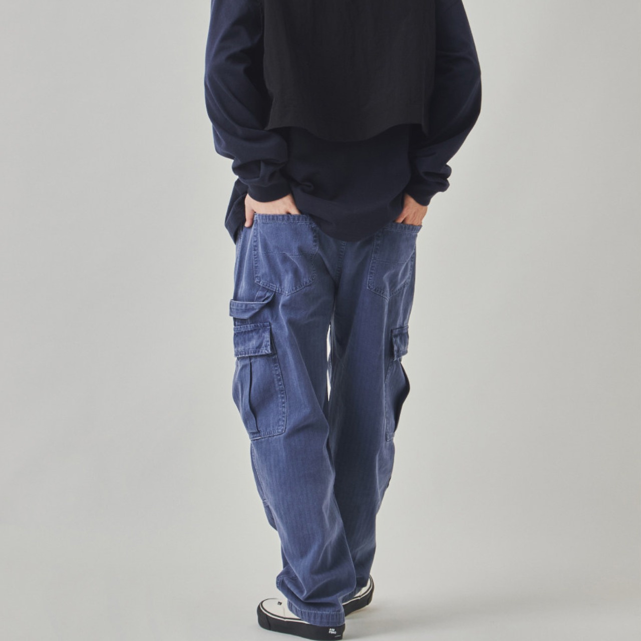 フレンチワーク・ブルーカーゴパンツ3594 - 7