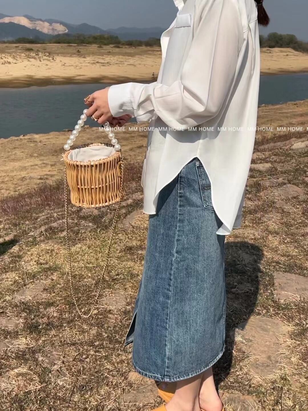 オープンカラーブラウス　AJ42441-906