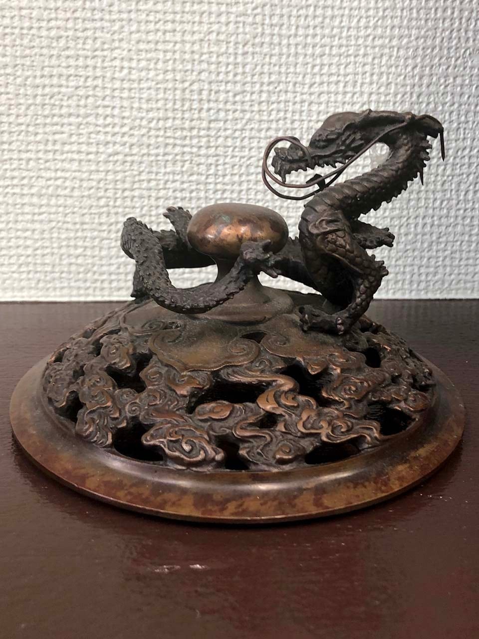 高岡銅器 香炉 龍足雲龍蓋香炉 | 東華物産