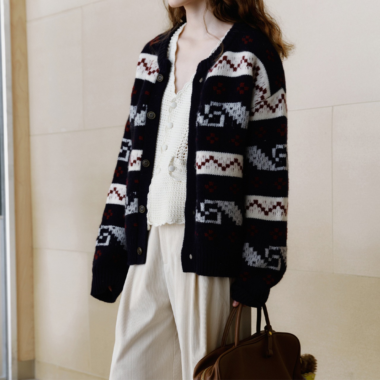 クロップドニットカーディガン   F0003 - 9