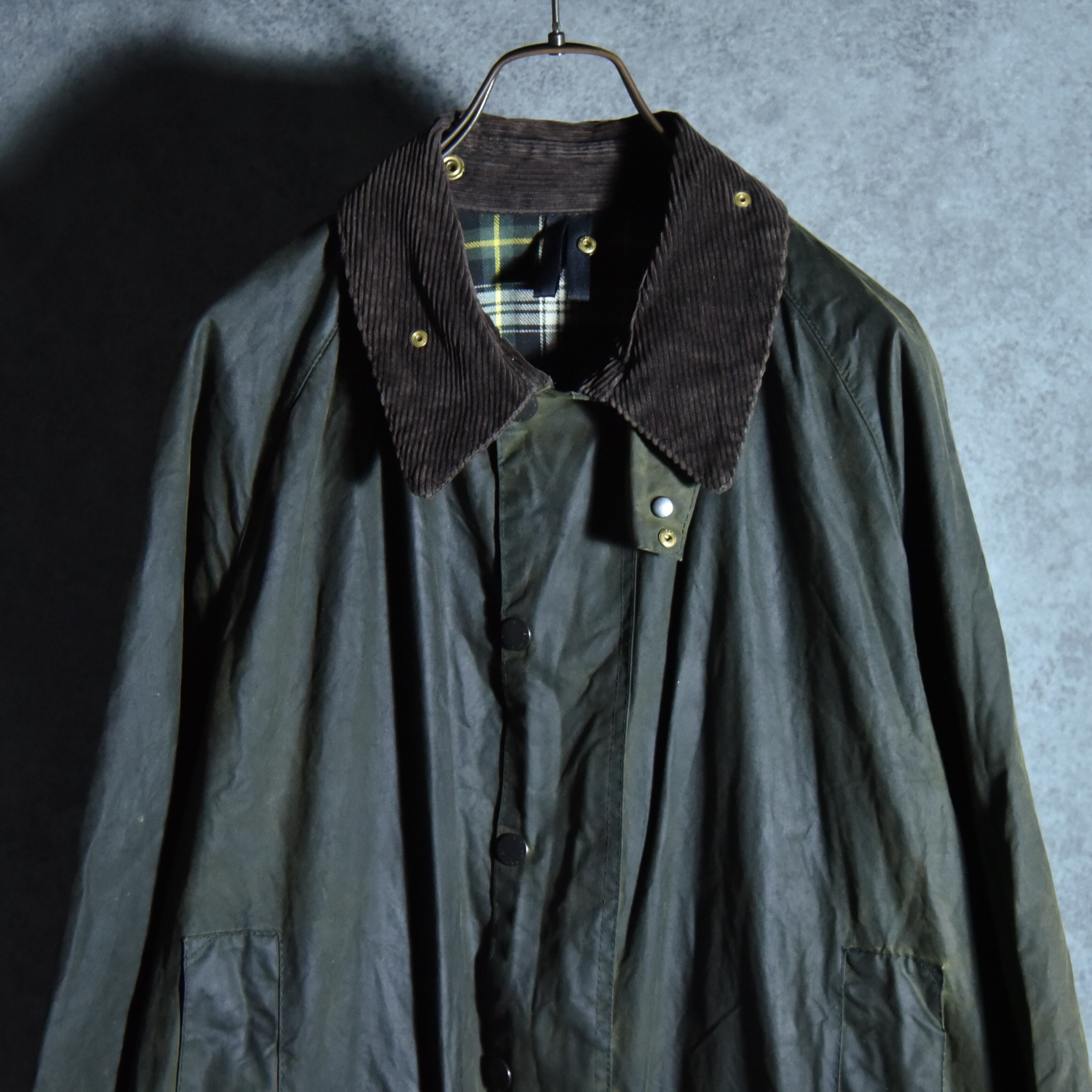 90s Barbour BEAUFORT Size46 バブアー ビューフォート 3ワラント