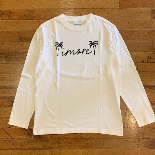 ヤシいもーれ  L/S Tee  (リブなし) White / TORTUGAオリジナル