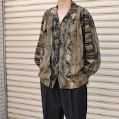 design pattern open collar shirt