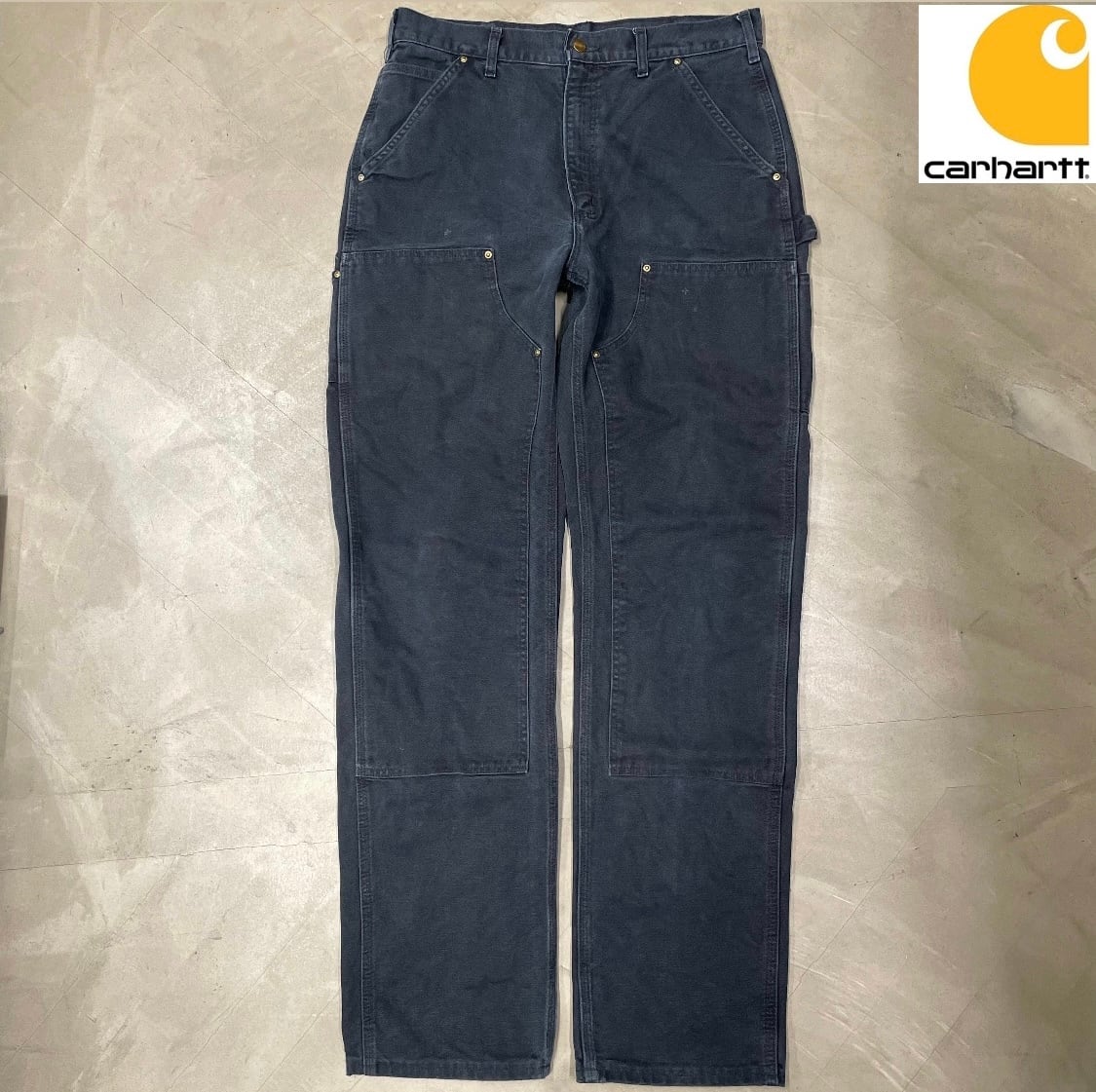 DAKOTA ダブルニーペインターパンツ ダコタ ネイビー | used&vintage