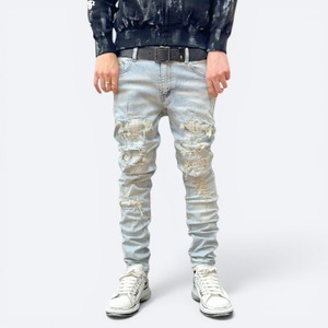 high street  damage stone denim【ES012】