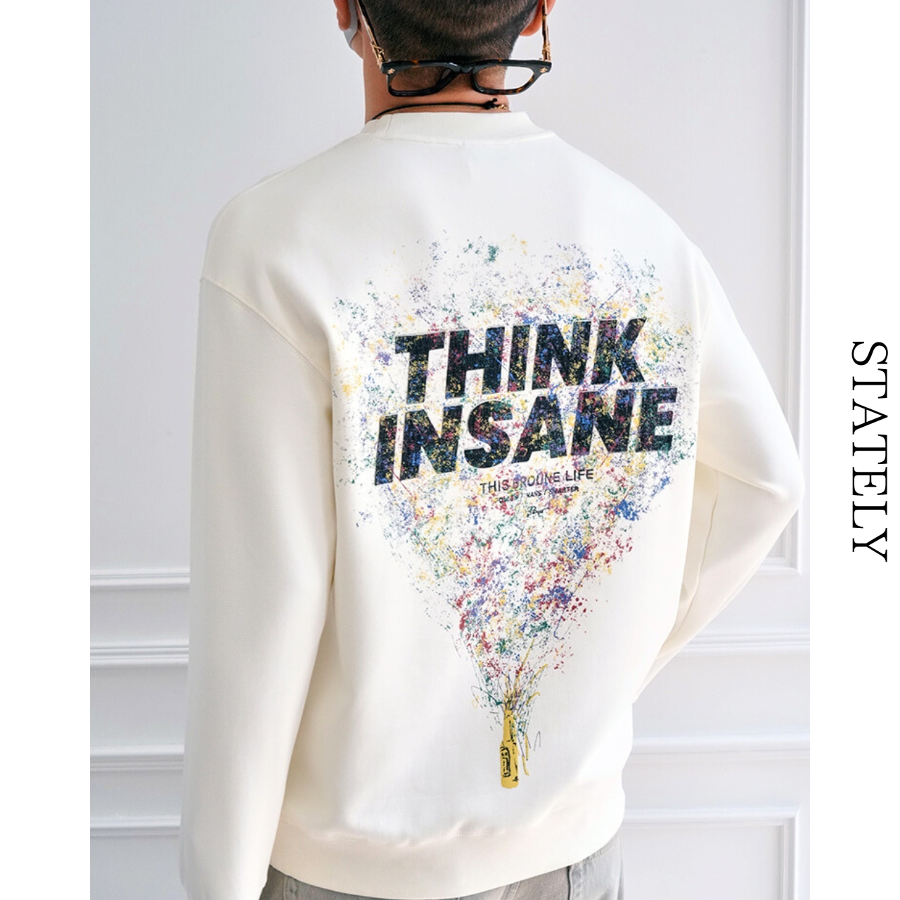 THINKINSANEバックロゴスウェット/2color_T131・画像2